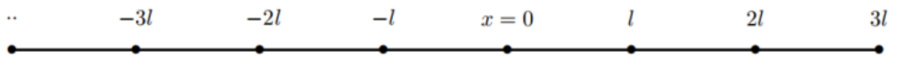 One-dimensional random walk lattice